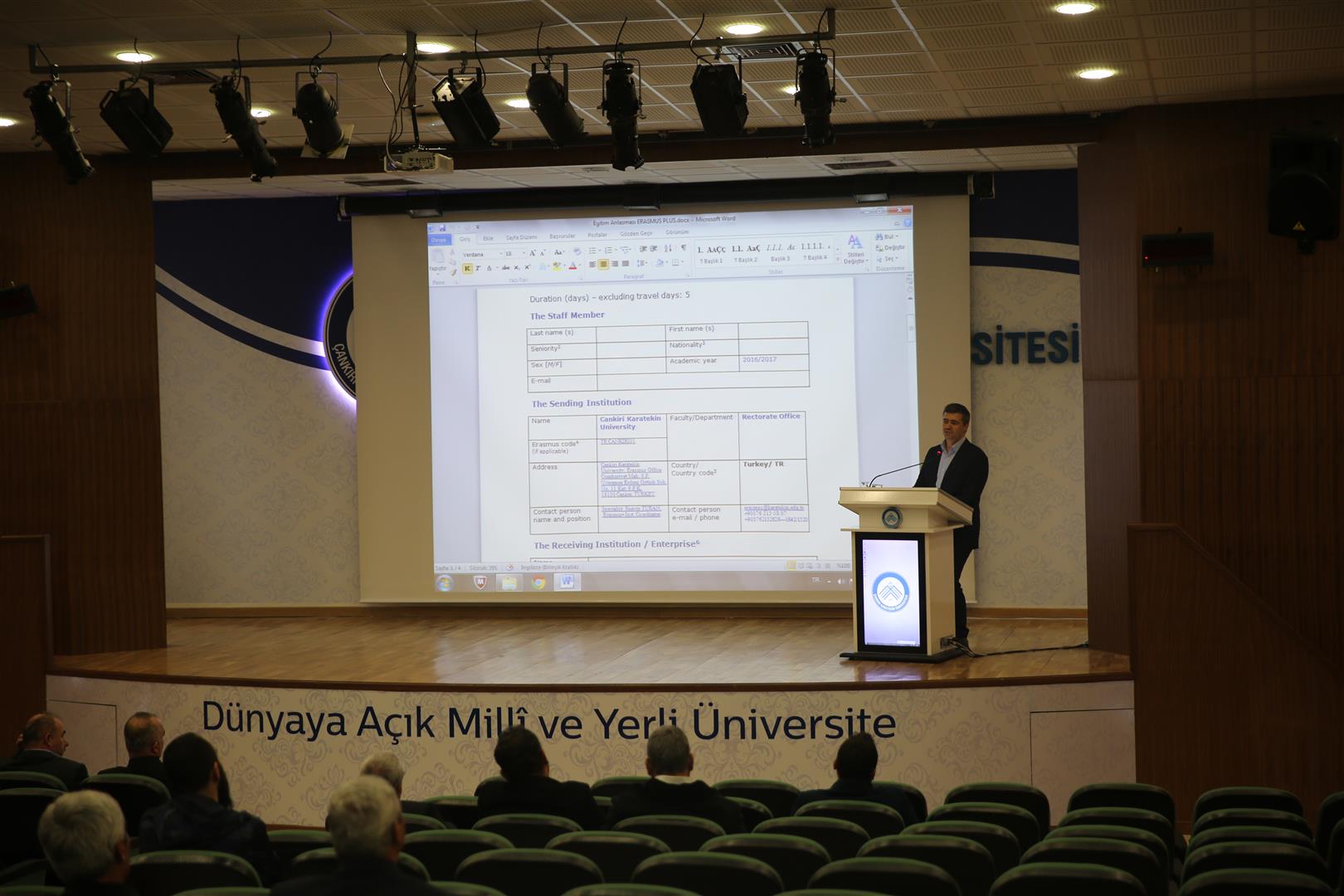 İdari ve Akademik Personele Erasmus+ Programları Bilgilendirme Toplantısı Yapıldı