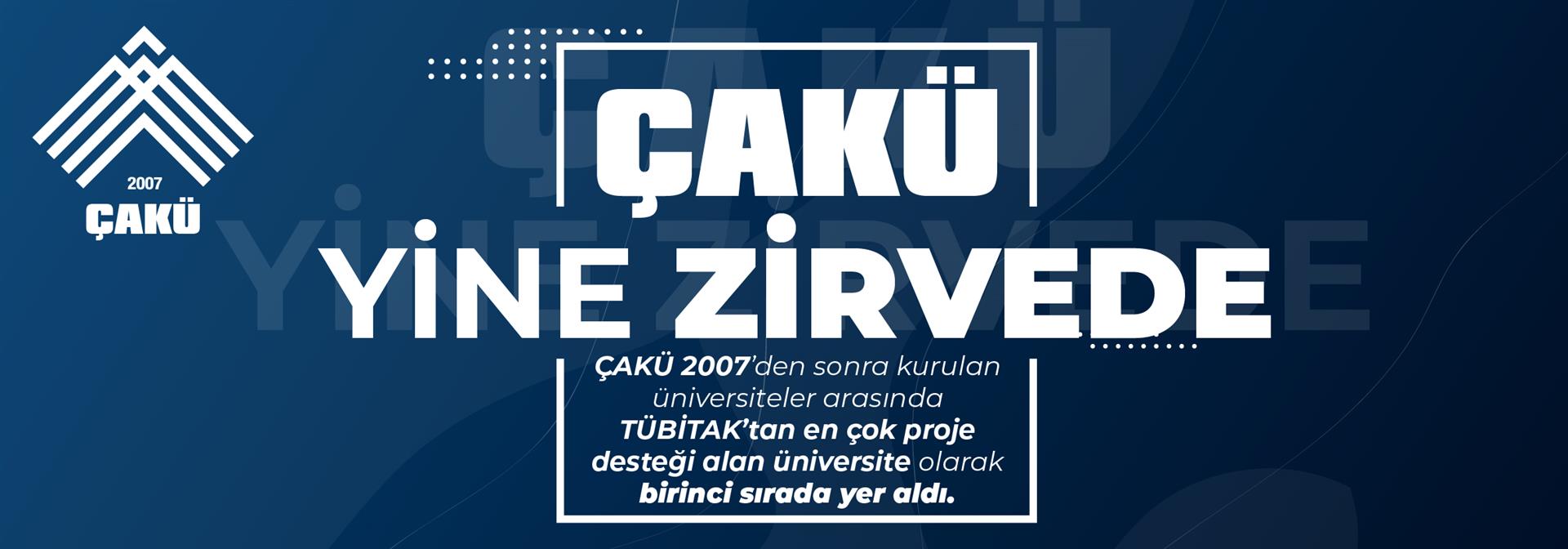 ÇAKÜ Yine Zirvede