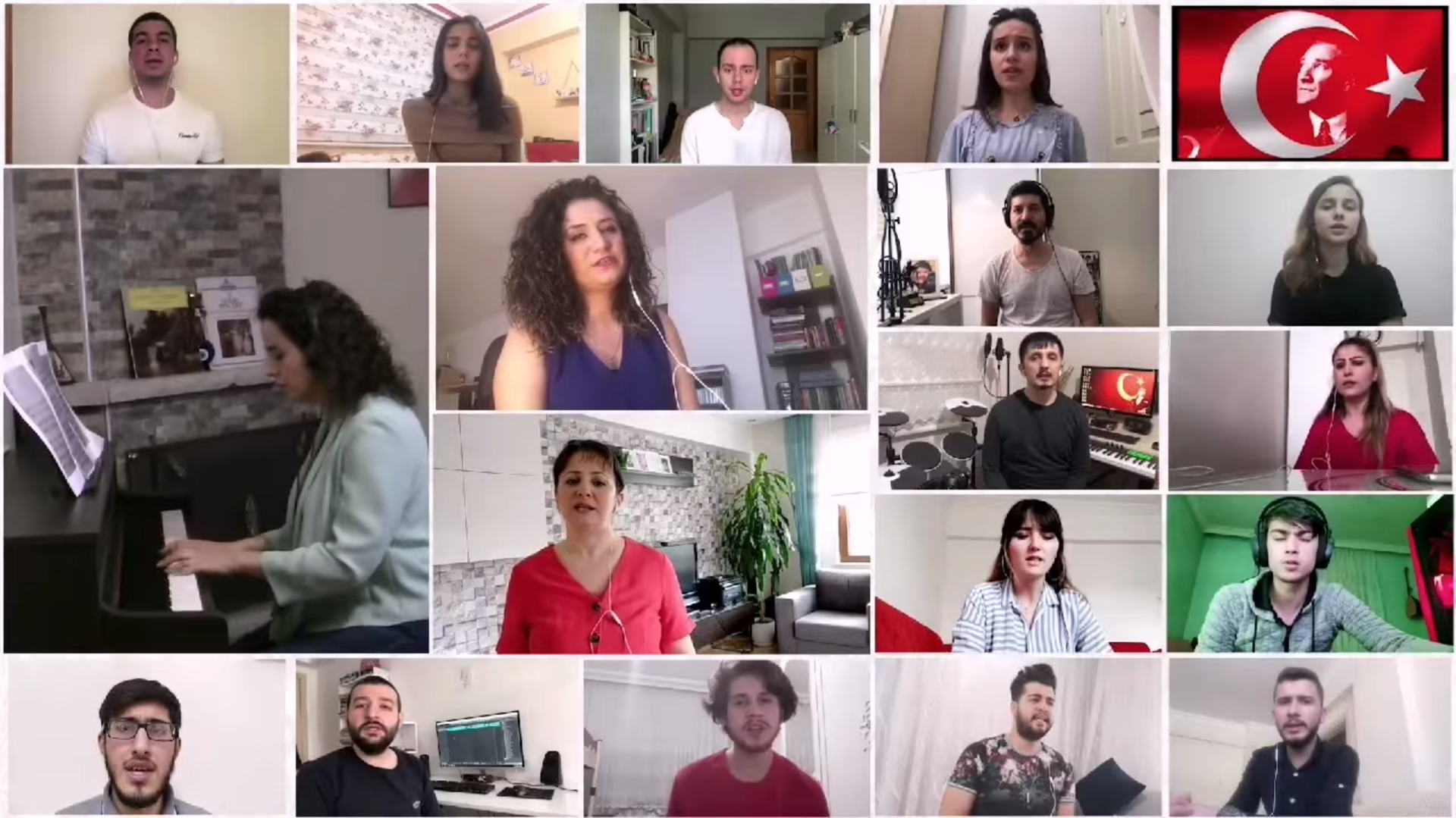 Müzik Bölümü 19 Mayıs`ı Evlerinden Söyledikleri Marşlarla Kutladı