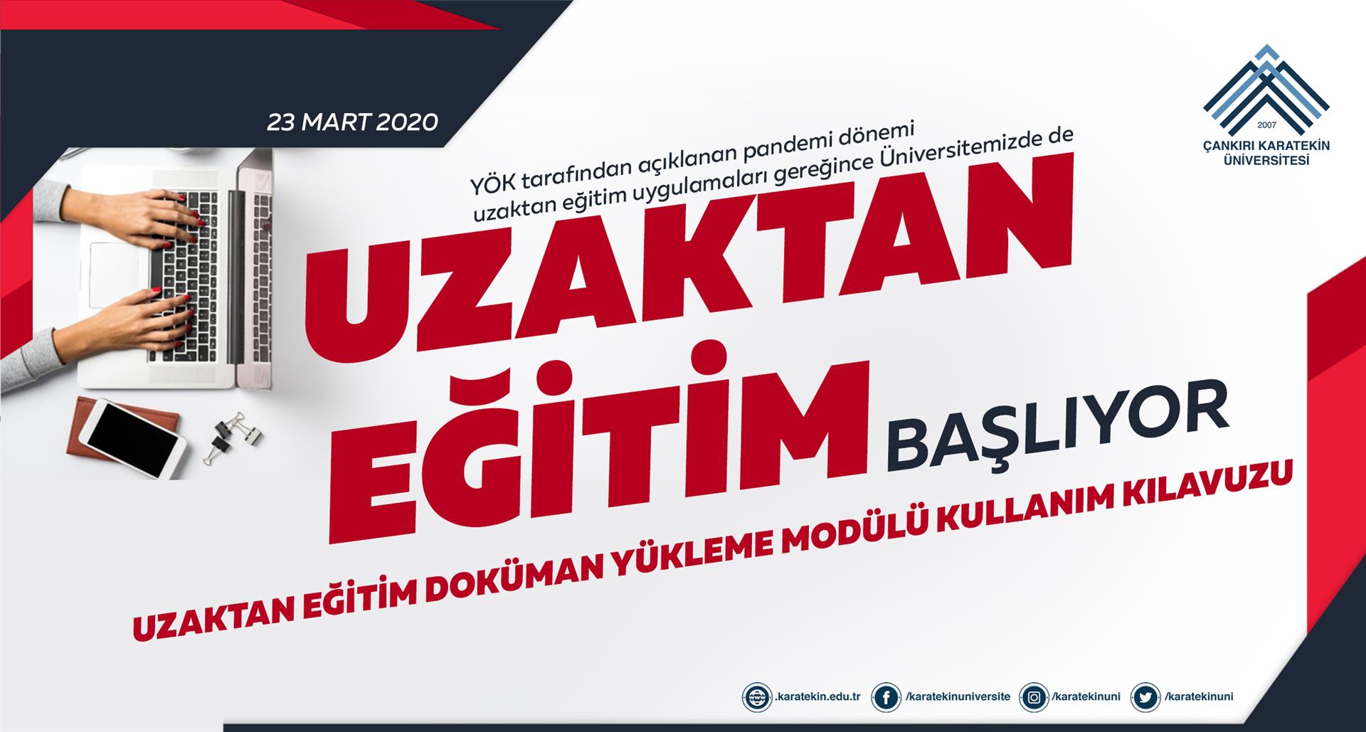 UZAKTAN EĞİTİM DOKÜMAN YÜKLEME MODÜLÜ KULLANIM KILAVUZU