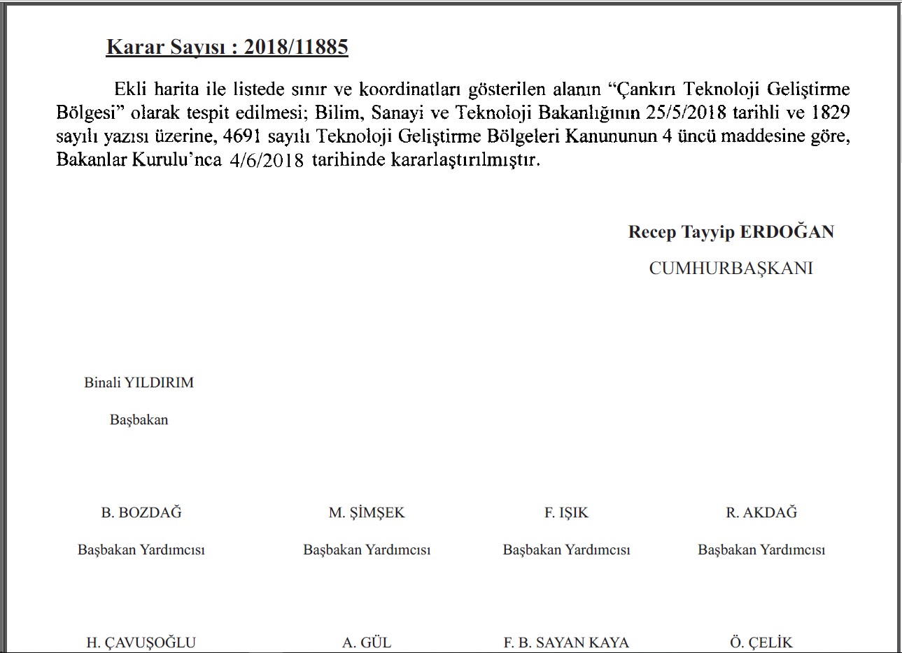 Azmin Zaferi “Teknokent” Resmi Gazetede Yayınlanarak Resmen Kuruldu