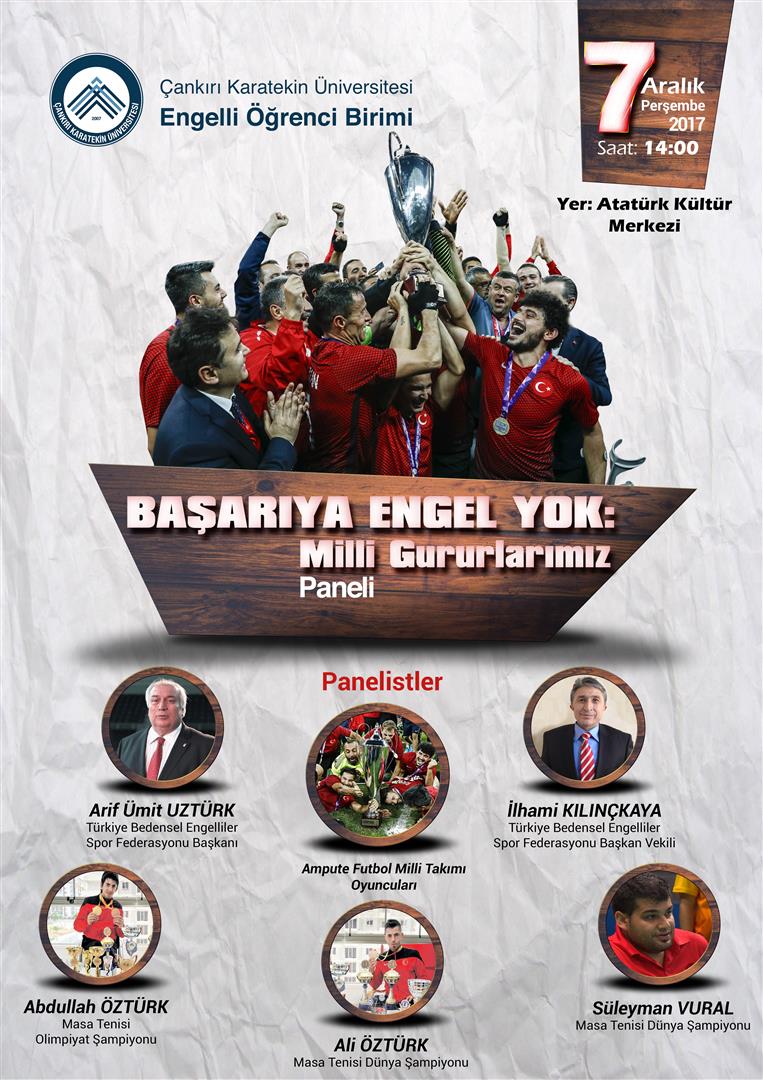 Başarıya Engel Yok Milli Gururlarımız Paneli