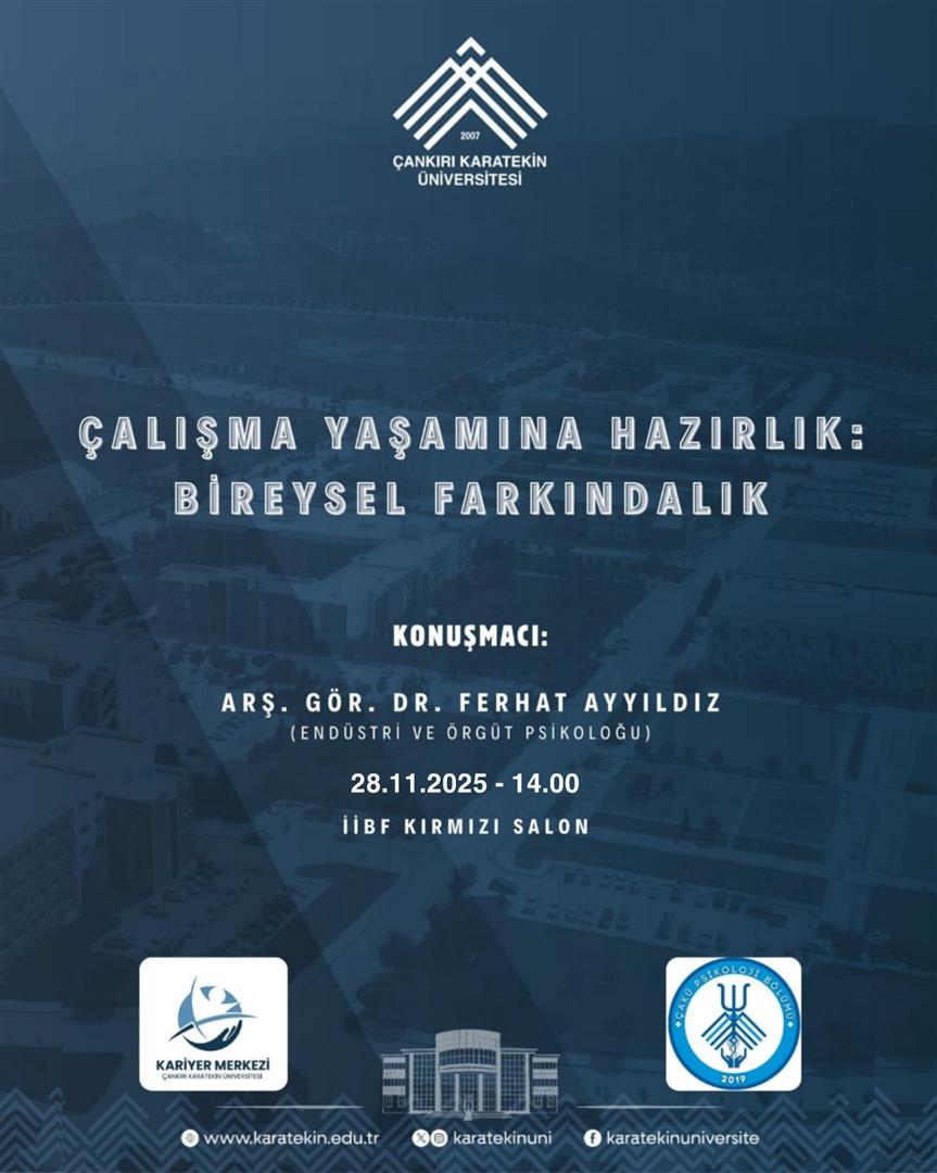 Çalışma Yaşamına Hazırlık: Bireysel Farkındalık