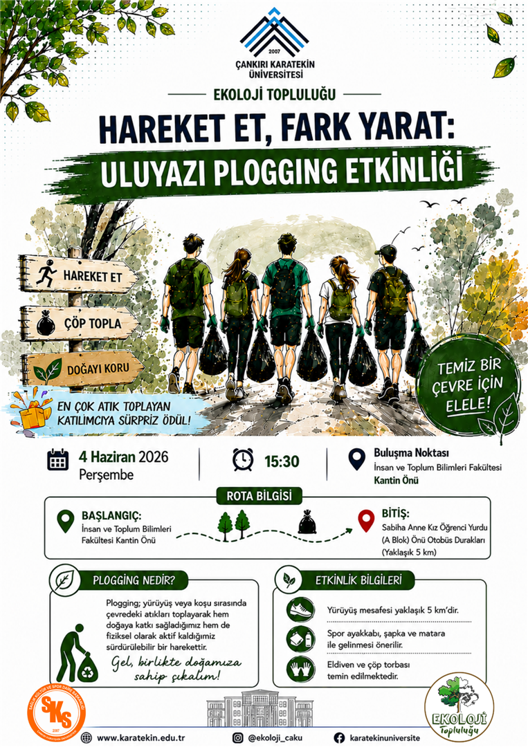 Haraket Et, fark Yarat: Uluyazı Plogging Etinliği