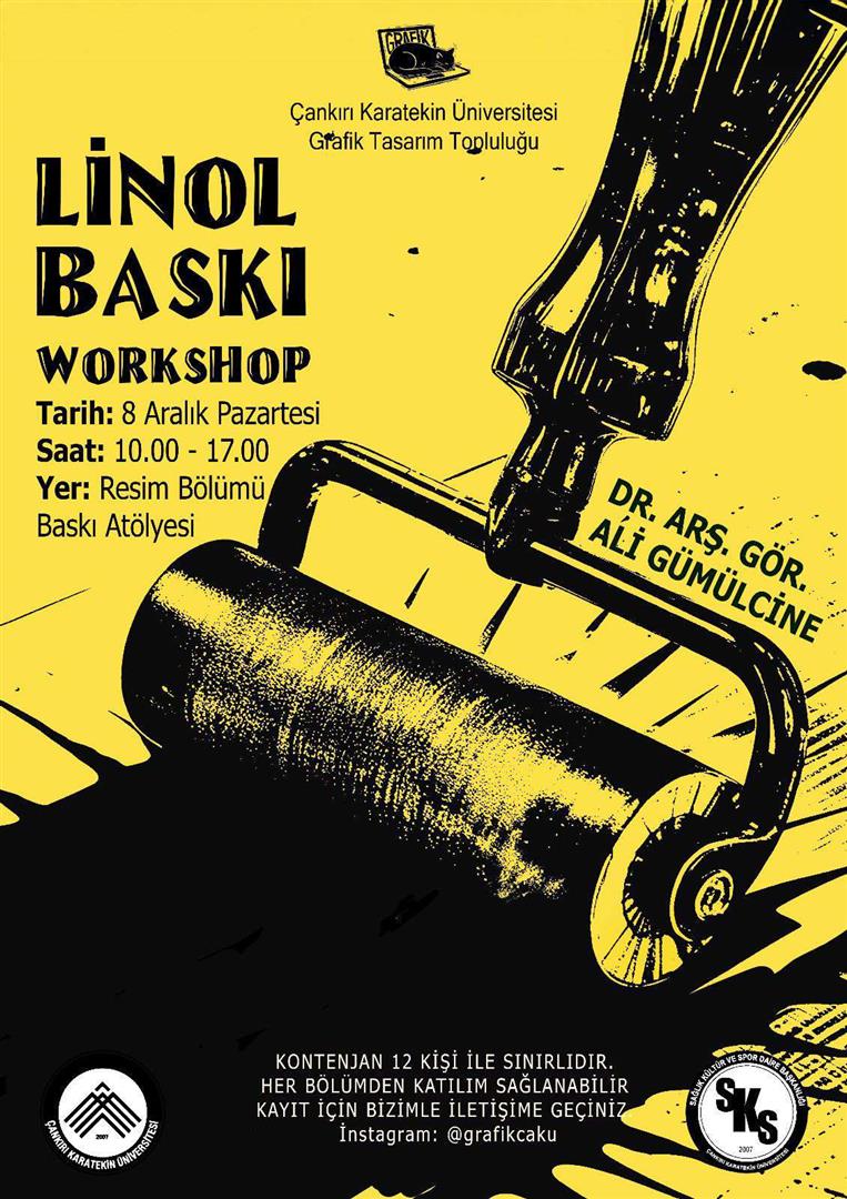 Yüksek Baskı Tekniğinde Linol Baskı Yöntemi ve Uygulama Çalıştayı